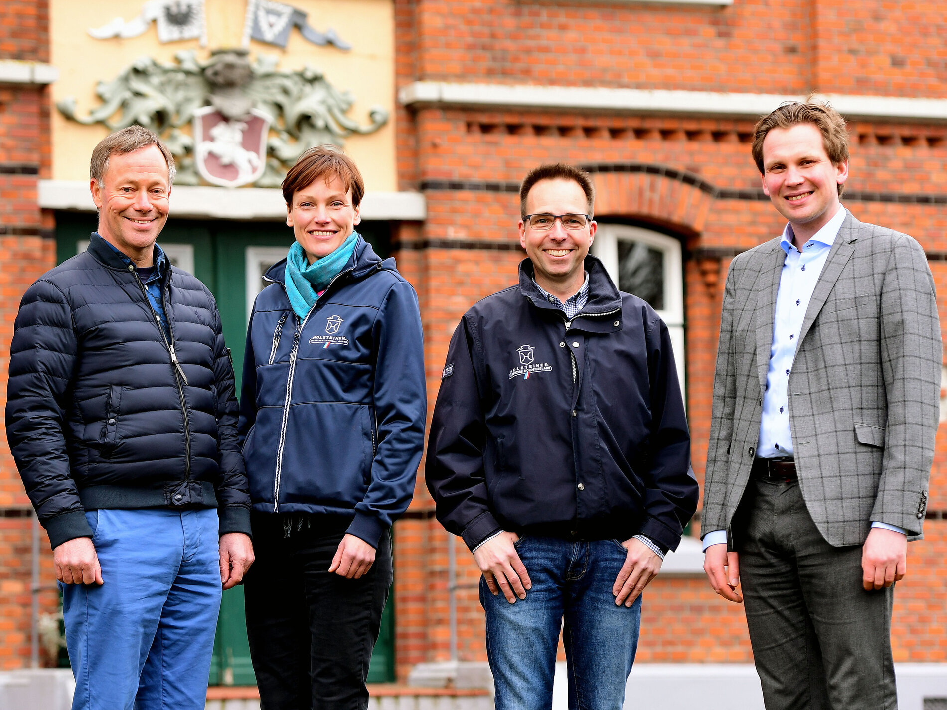 The new board of the Holsteiner Verband (from left): Hinrich Romeike, Inken Gräfin von Platen-Hallermund, Dieter Feddersen und Dr. Maximilian Slawinski. Photo: Janne Bugtrup